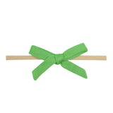 Ribbon Baby Bow - Lime