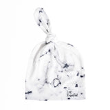 Top Knot Hat - Marble