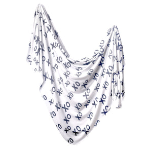 Tot Silk Monogram silk scarf in forest | Black | Cream